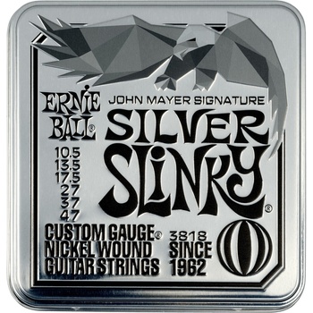 Ernie Ball John Mayer Silver Slinky Nickel Wound Electric Guitar Strings 3 Pack Струни за електрическа китара (P378857)