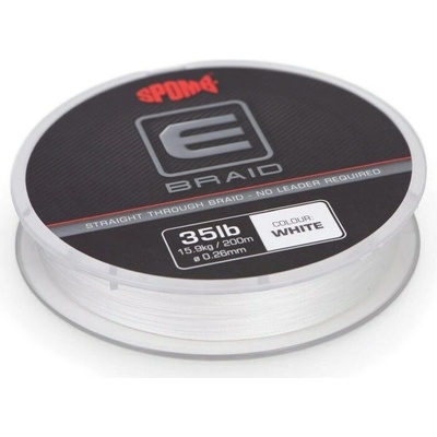Spomb Splétaná Plovoucí Šňůra E Braid White 200 m 0,26 mm 35 lb