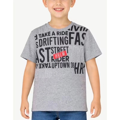 Chicco Boys Letters Tee Light Grey