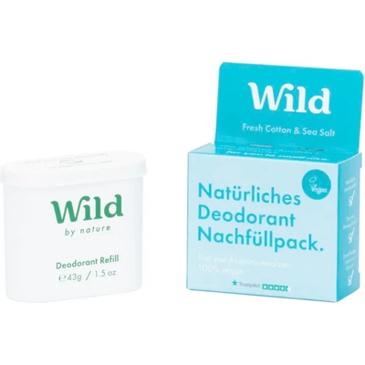 WILD Deodorant Refill Fresh Cotton & Sea Salt - 40 г