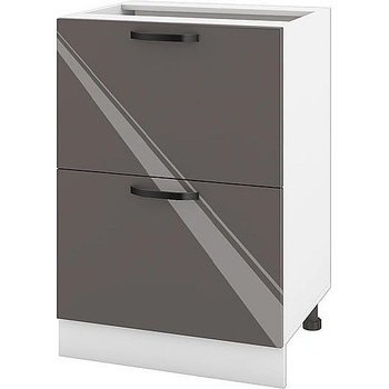 ИРИМ Долен кухненски шкаф Сити БФ-Антрацит гланц-05-44 60 см