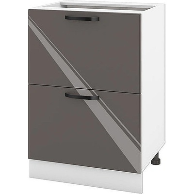 ИРИМ Долен кухненски шкаф Сити БФ-Антрацит гланц-05-44 60 см