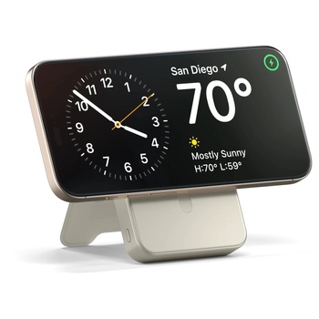 Satechi Qi2 MagSafe Power Bank със стойка 10000mAh Sand (ST-B10Q2SW)