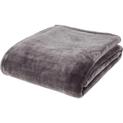 Catherine Lansfield Тъмносиво одеяло от микроплюш 130x170 cm Raschel Velvet - Catherine Lansfield (DS/52645/W/130170/CHC)