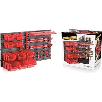 PROSPERPLAST Tabuľa na náradie, 800 x 195 x 400 mm, 1 + 1 + 4 + 3 + 3 zásuvky