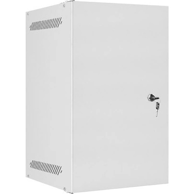 Lanberg Комуникационен шкаф Lanberg rack cabinet 10" wall-mount 9U / 280x310 self-assembly flat pack with metal door grey (WF10-2309-00S)