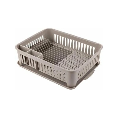 VIVO PLASTOVÝ ODKAPÁVAČ NA NÁDOBÍ 42X33X12CM S PODTÁCKEM KRÉMOVÝ