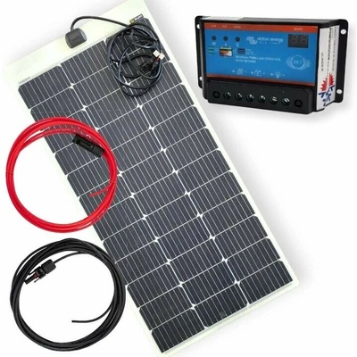 Victron solární set 12V 110W panel + PWM regulátor 10A + kabely MC4