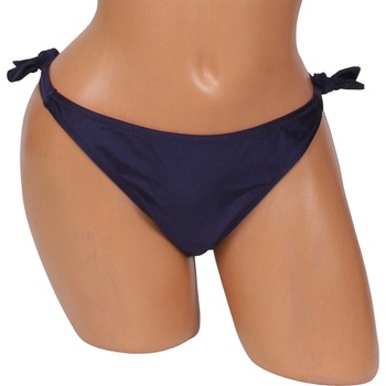 Монокина-бикина в тъмносиньо с лъскав ефект