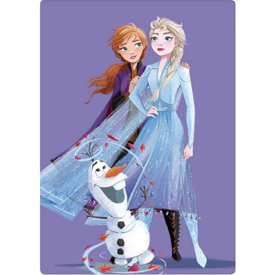 BrandMac Fialová detská deka Frozen II