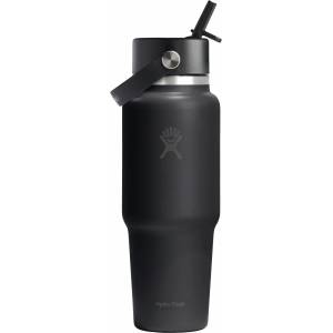 Hydro Flask Бутилка за вода Hydro Flask Wide Flex Straw Travel Bottle Water bottle - Black II - размер 710 ml (533-2183-1312)