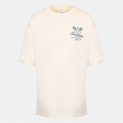 Slazenger Тениска Slazenger Women's Slaz Tennis Oversized T-Shirt - White