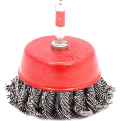 Kartáč hrnčekový vrkočový 75 mm so stopkou, XL-TOOLS