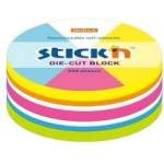 STICK'N Notebook wheel 67x67mm 5 col. neon+white 250k