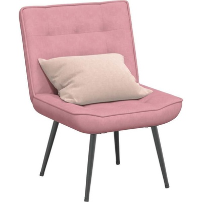 vidaXL 4012318 Relaxační samet Růžová