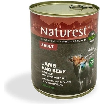 PETINTEREST Naturest Adult Lamb and Beef with Rice консерва за кучета 800gr