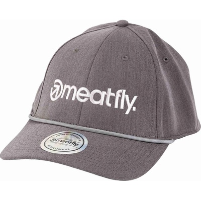 Meatfly Gaten Flexfit Grey/White Logo