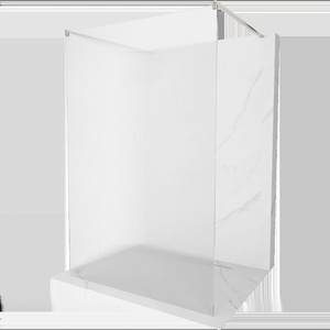 Mexen Kioto свободностояща душ стена 120 x 200 cm, шарки 8 mm, четкан никел - 800-120-002-97-09 (800-120-002-97-09)