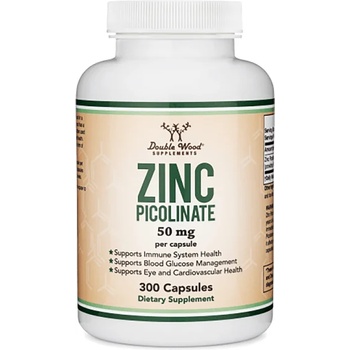 Double Wood Supplements Zinc Picolinate, 300 капсули, Double Wood