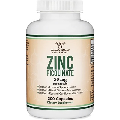 Double Wood Supplements Zinc Picolinate, 300 капсули, Double Wood