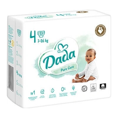 Dada Pure care 4 - 7-16 kg 33 ks