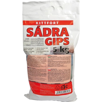 KITTFORT Sádra modelářská bílá 5 kg