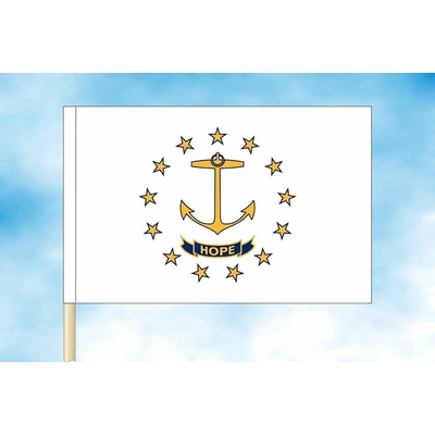 LIBEA, s.r.o. Rhode Island vlajka Rozměr: 30×45 cm, Uchycení: Návlek na žerď