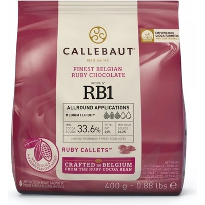 Callebaut Čokoláda ruby 33,6% 400 g – Zboží Mobilmania