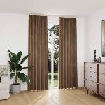 Pure Line Home Кадифени завеси в цвят бежов с перделък, 2 бр. , 140 x 245 см