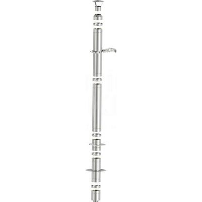 Bokra Svislý nerezový 2,8m 150mm IZOL EKO 08 – Zboží Dáma