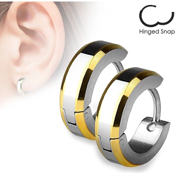 Steel Edge náušnice chirurgicka oceľ 010-GD