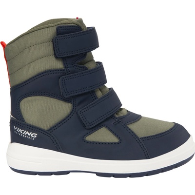 Viking Детски зимни ботуши Viking Kid's Fun Warm Waterproof 3V Winter boots - Navy / Olive - размер 23 (EU) (702-4631-0212)