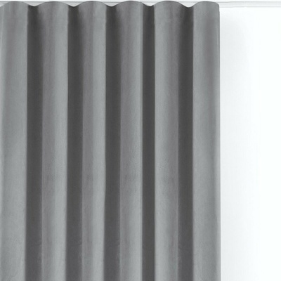 Sivý zamatový dimout záves 200x250 cm Velto – Filumi