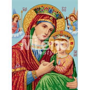 Milena Style Света Богородица - гоблен със схема конци Ariadna 1: 1