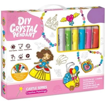 Raya Toys Творчески комплект за бижута Raya Toys - Кристални висулки за принцеси, с бои и диаманти (514123558)