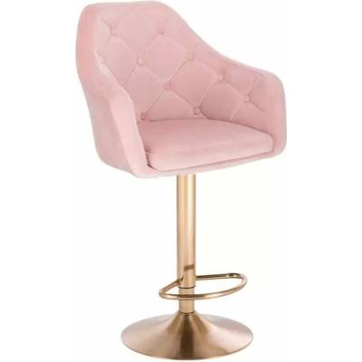 LuxuryForm Design Andora Velur na zlatom tanieri svetlo ružová