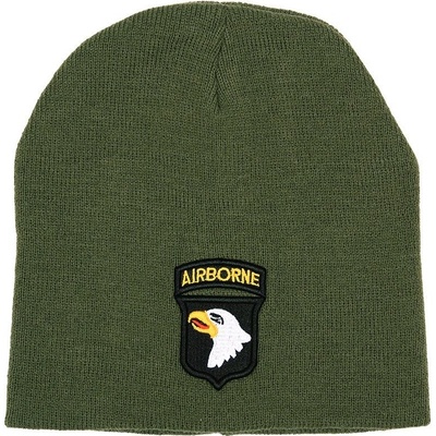 Fostex zimná čiapka beanie 101st Airborne olivová