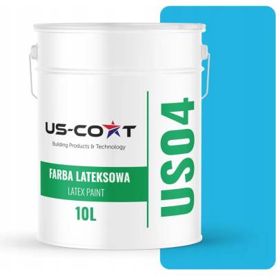 US-Coat Latexová farba na steny a stropy 10 l modrá hlboký mat