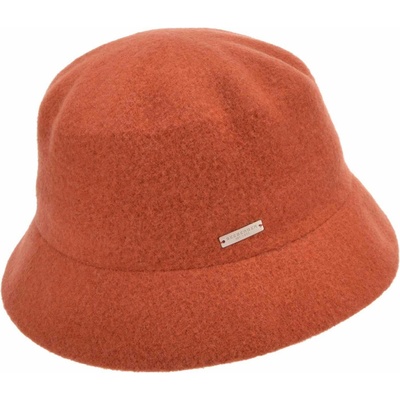 Seeberger Bucket hat zimní vlněný klobouček terakotový