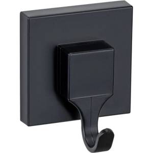 WENKO Черни самозалепващи пластмасови куки в комплект от 2 бр. Quadro - Wenko (71448800)