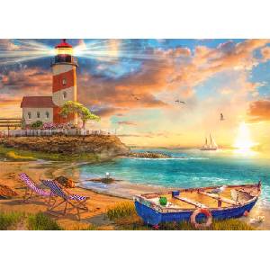 Schmidt Spiele - Puzzle Sunset in Lighthouse Bay - 1 000 piese