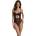 Passion Черно боди Invisible Allure, XXL-XXXL