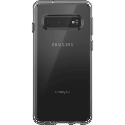Speck Presidio Stay Clear Case - удароустойчив хибриден кейс за Samsung Galaxy S10 (прозрачен)