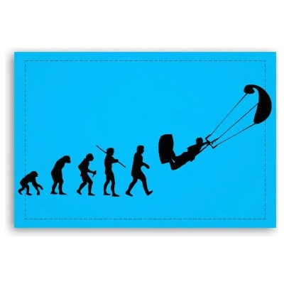 Fotoobraz 90x60 cm střední Kiteboarding evoluce