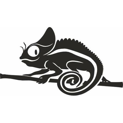ON-DESIGN Potisk CHAMELEON Barva: černá, Velikost motivu: A4