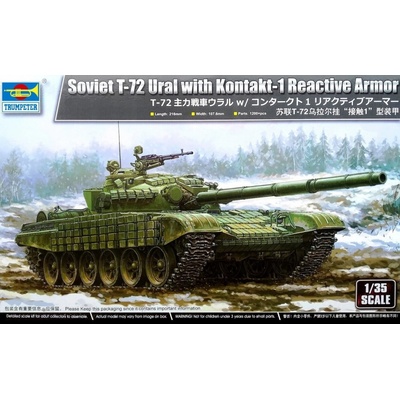 Trumpeter Soviet T-72 Ural with Kontakt-1 Reactive Armo 1:35