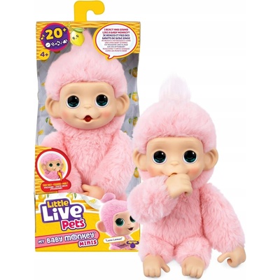 Zvířátko Little Live Pets My Baby Mini Růžová opička