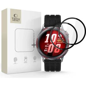 Tech-Protect GLASS FLEX+ 2 БРОЯ Huawei Watch GT Runner 2 черно (5906302339792)