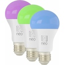 Immax NEO LITE 3x Smart žiarovka LED E27 9W RGB+CCT farebná a biela, stmievateľná, WiFi