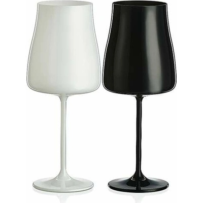 Crystalex Poháre na víno Black White 2 x 400 ml